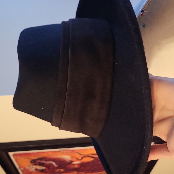 Eric Javits Black Wool Fedora Hat - Picture 1 of 16